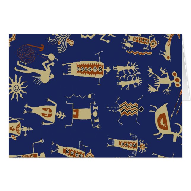 Southwest Rock Art Shaman (Vorderseite (Horizontal))