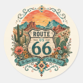 Southwest Route 66 Canyon Vista Aufkleber