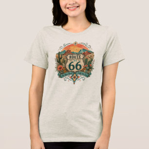 Southwest Route 66 Canyon Vista Bekleidung Tri-Blend Shirt