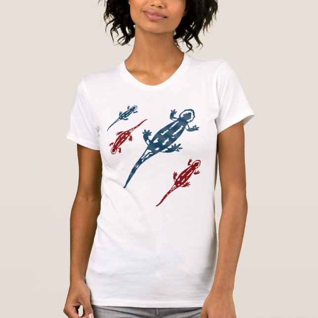Southwest Salamander Liztiles Reptiles T-Shirt (Vorderseite)
