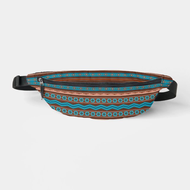 Southwest Style Geometric Cameron Gorge Design Bauchtasche (Vorderseite)