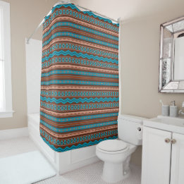 Southwest Style Geometric Cameron Gorge Design Duschvorhang