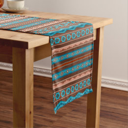 Southwest Style Geometric Cameron Gorge Design Großer Tischläufer