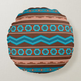 Southwest Style Geometric Cameron Gorge Design Rundes Kissen