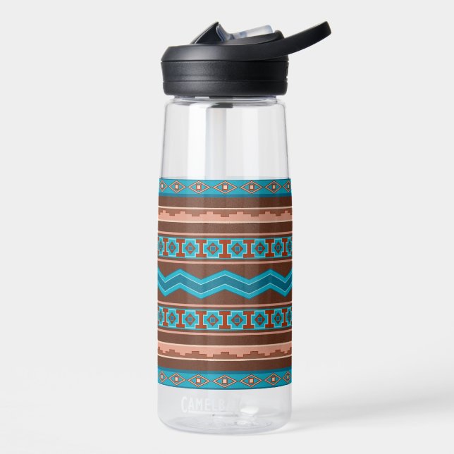 Southwest Style Geometric Cameron Gorge Design Trinkflasche (Links)