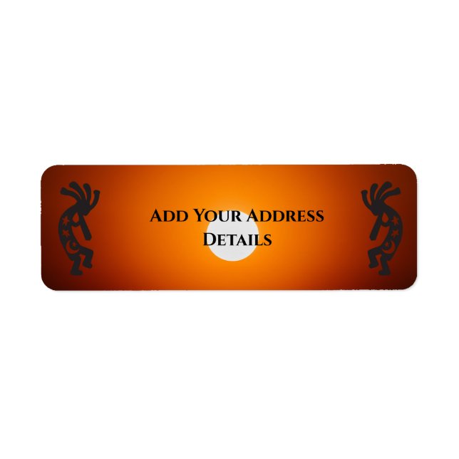 Southwest Sun Kokopelli Address Label (Vorne)