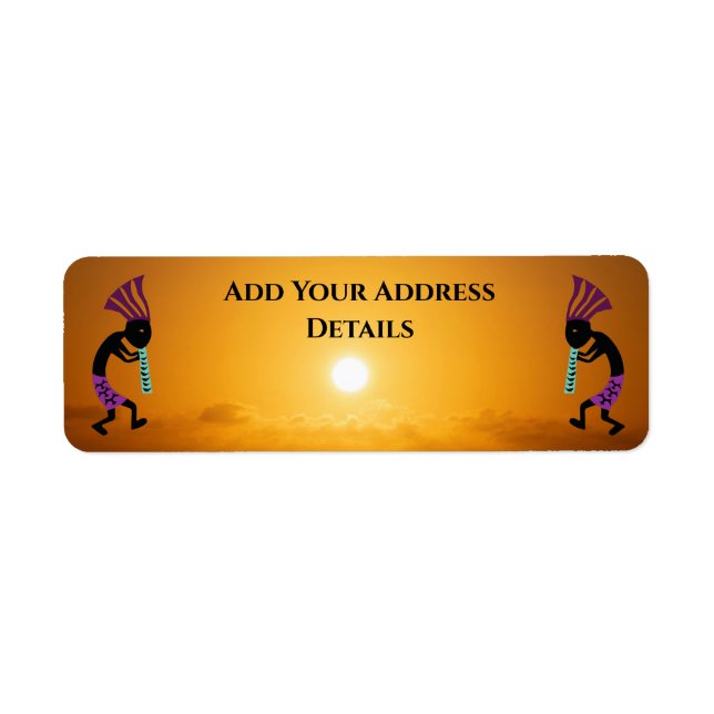 Southwest Sun Kokopelli Address Label (Vorne)