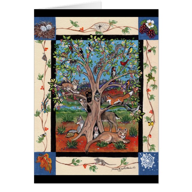 "Southwest Tree of Life", Four Seasons, Art Notes (Devant)