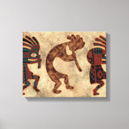 Southwestern Arizona Kokopelli Indianeramerikaner Leinwanddruck