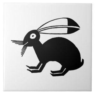 Southwestern Art Ancient Mimbres Keramik Rabbit Fliese