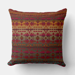 Southwestern Beauty   Tribal Ombre Style Kissen
