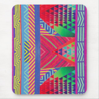southwestern borders and triangles collage mousepad