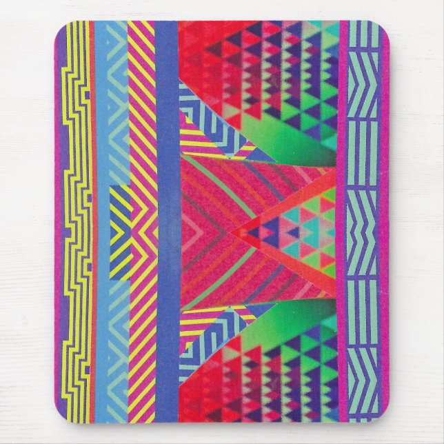 southwestern borders and triangles collage mousepad (Vorne)