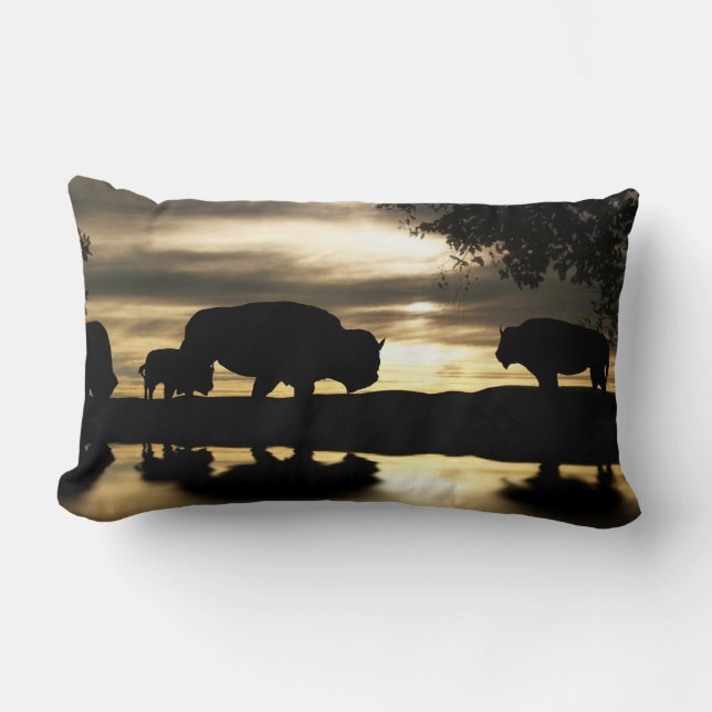 Southwestern Buffalo Deco Kissen (Vorderseite)