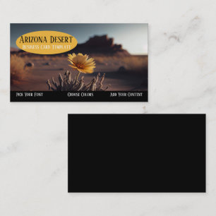Southwestern Cactus Blume Desert Business Card Visitenkarte