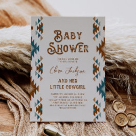 Southwestern Cowgirl Babydusche Einladung