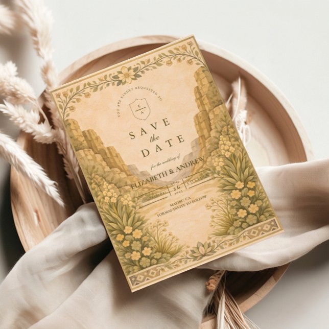 Southwestern Desert Floral Wedding Save The Date (Von Creator hochgeladen)