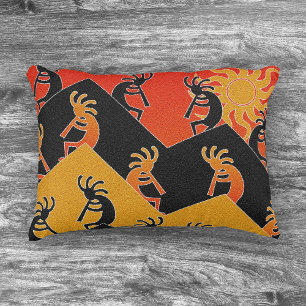 Southwestern Design Tribal Sunset Cactus Kokopelli Zierkissen