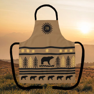 Southwestern Fall Harvest Navajo Black Bear Schürz Schürze