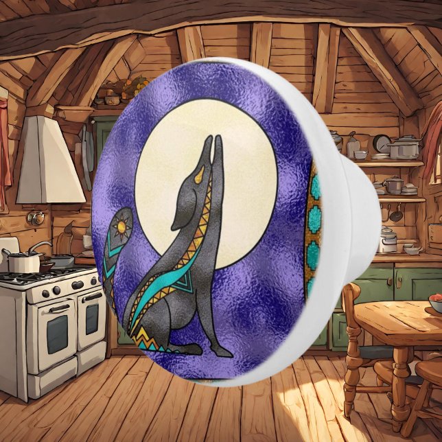 Southwestern Faux Stainted Verre bouton en céramiq (Créateur téléchargé)