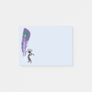 Southwestern Feather Kokopelli Post-it Notes