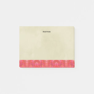 Southwestern Geometric Border on Cream Hintergrund Post-it Klebezettel