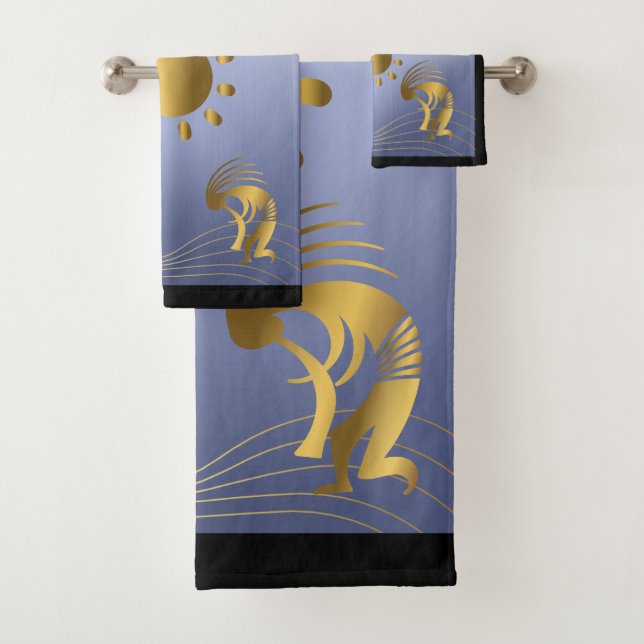 Southwestern Gold Kokopelli Handtücher (Insitu)
