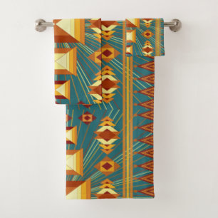 Southwestern Golden Sun Rays Design indien