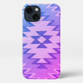 Southwestern iPhone Case - Bright Blue & Lila iPhone Hülle