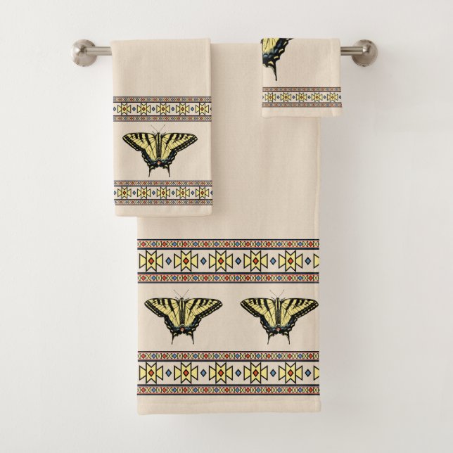 Southwestern Jaune Swallowtail Bain T (En situation)