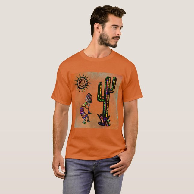 SOUTHWESTERN KOKOPELLI ART T-Shirt (Vorne ganz)