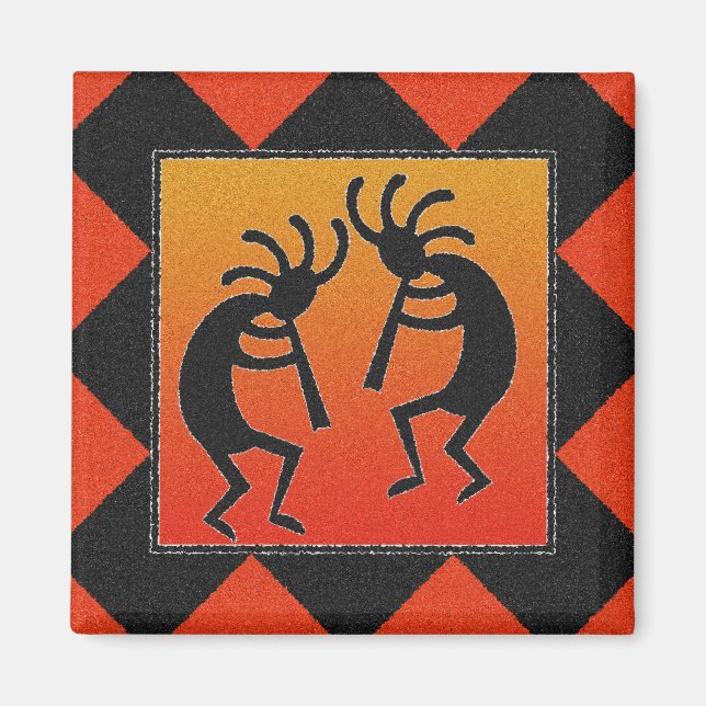 Southwestern Kokopelli Magnet (Vorne)