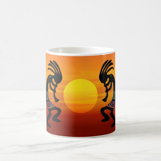 Southwestern Kokopelli Sunset Kaffeetasse (Mittel)