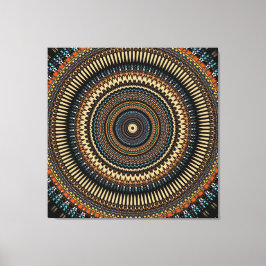 Southwestern Mandala Design Leinwanddruck