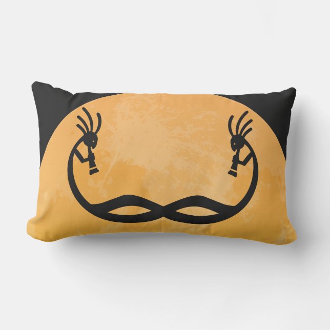 Southwestern Moon Kokopelli Kissen Für Draußen (Vorderseite)