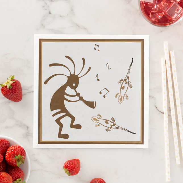 Southwestern Music Wüste Kokopelli Napkins Serviette (Beispiel)