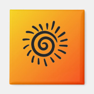 Southwestern Native American Sun Symbol Magnet