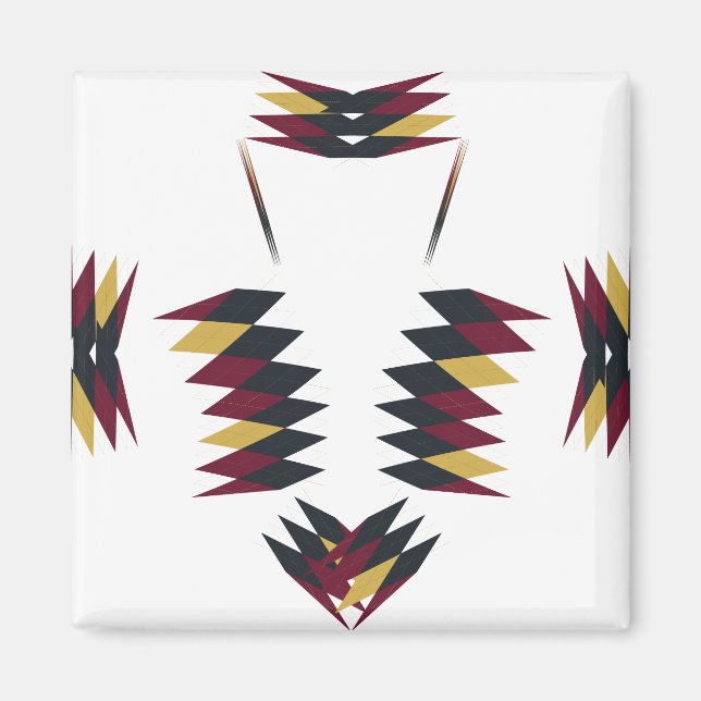 Southwestern Native Art Pattern Magnet (Vorne)