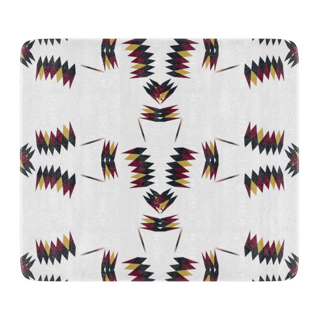 Southwestern Native Art Pattern Schneidebrett (Vorderseite)