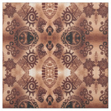 Southwestern Native Pictograph Brown Muster