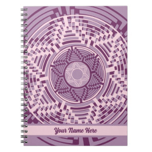 Southwestern Navajo Basket Weave Lavender Notizblock
