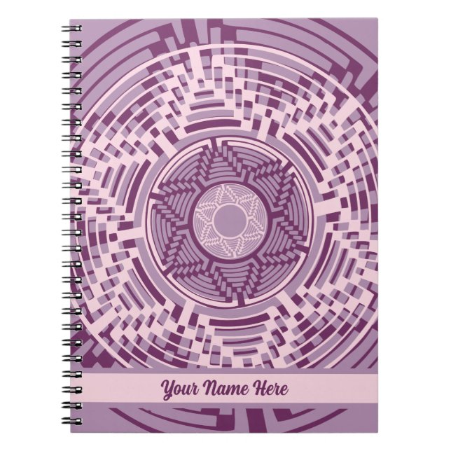 Southwestern Navajo Basket Weave Lavender Notizblock (Vorderseite)