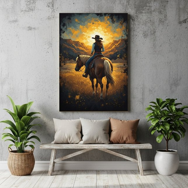 Southwestern Painted Western Print Poster (Von Creator hochgeladen)