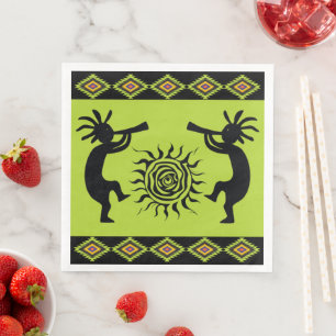 Southwestern Party Kokopelli Napkins Serviette