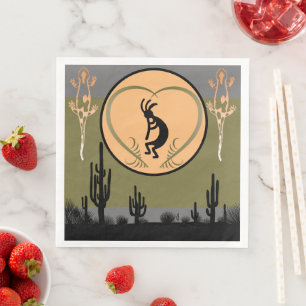Southwestern Party Kokopelli Napkins Serviette