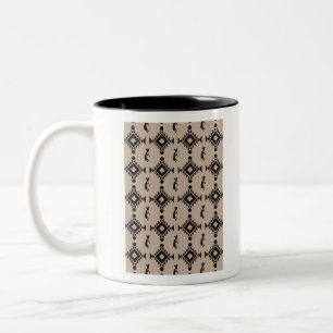 Southwestern Pattern 2 Zweifarbige Tasse