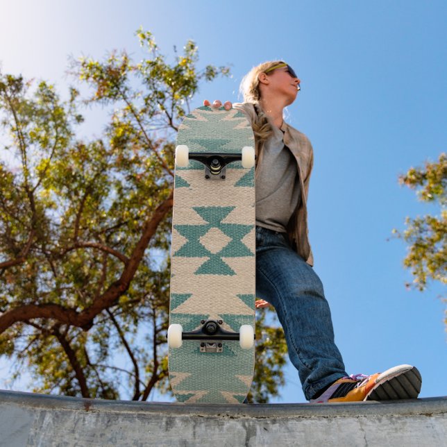 Southwestern Skateboard Deck, Navajo Aqua (Außenbereich 1)