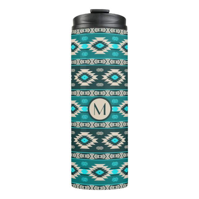 Southwestern Stammes Muster Thermal Tumbler Thermosbecher (Vorderseite)