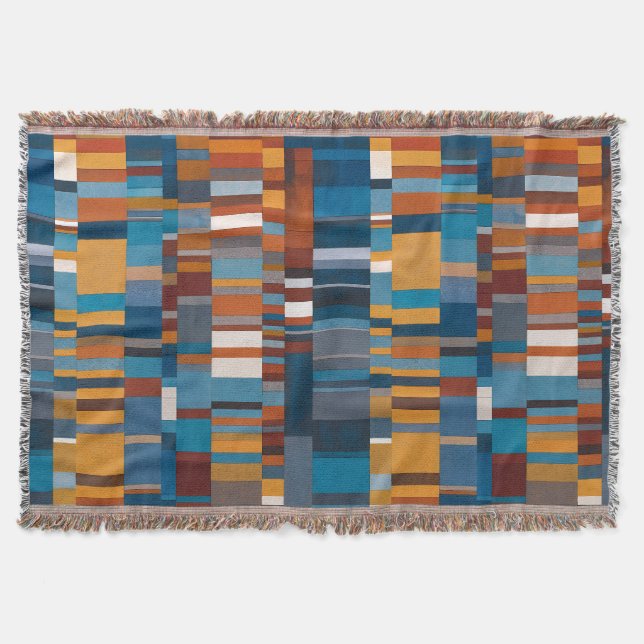 Southwestern Style Geometric Block Pattern  Decke (Vorderseite)