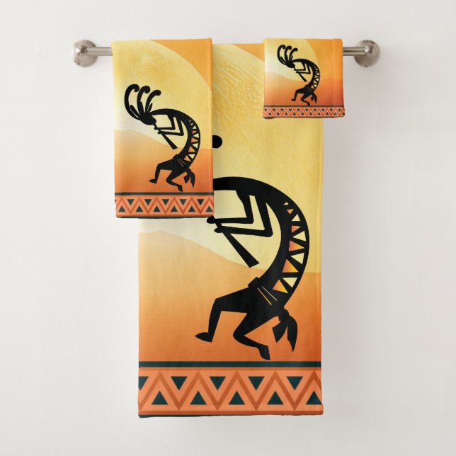 Southwestern Sun Kokopelli Handtücher (Insitu)